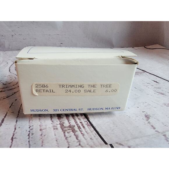 Hudson Pewter Christmas Tree Mouse Decorating Tree 1982 - Picture 10 of 10